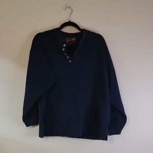 Men's V-Neck Navy Sweater